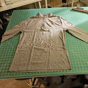 Beige Lightweight Quarter-Zip Pullover